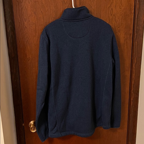 L.L. Bean Navy Blue Men's Sweater Fleece Full-Zip Jacket Size Large Tall - Picture 2 of 4